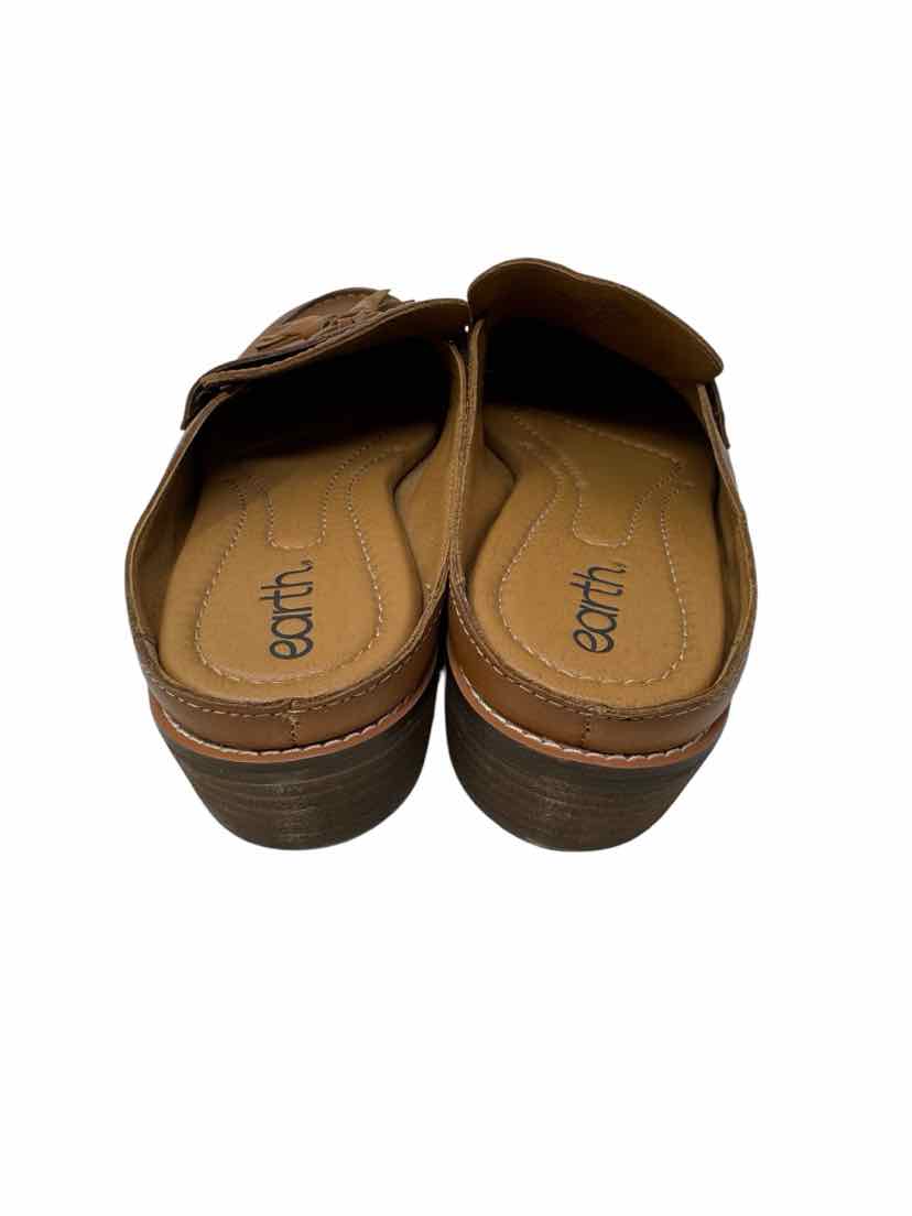 Shoe Size 9.5 Brown Leather Mules