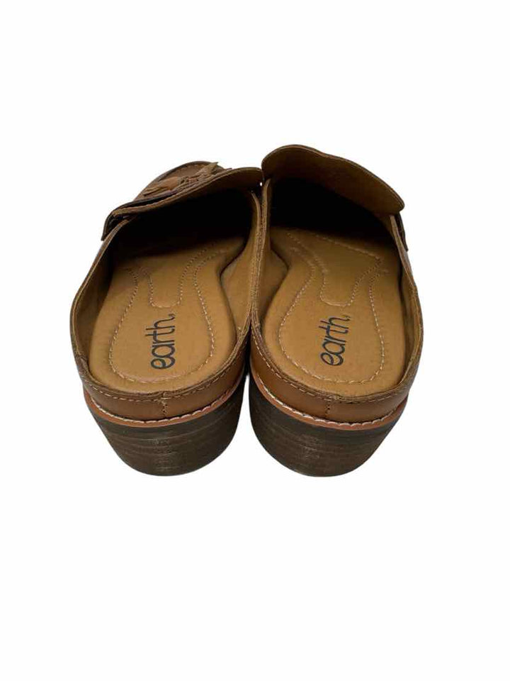 Shoe Size 9.5 Brown Leather Mules