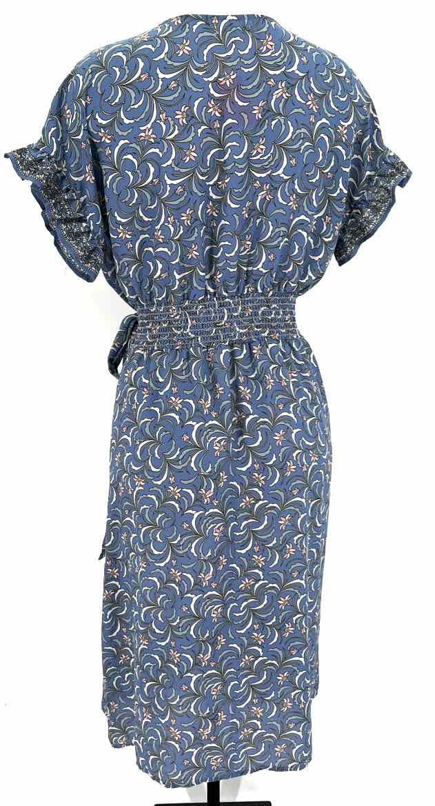 Size M MAX STUDIO Blue Print Dress