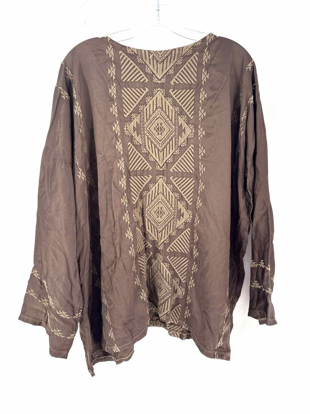 Size L Johnny Was Olive Shirt