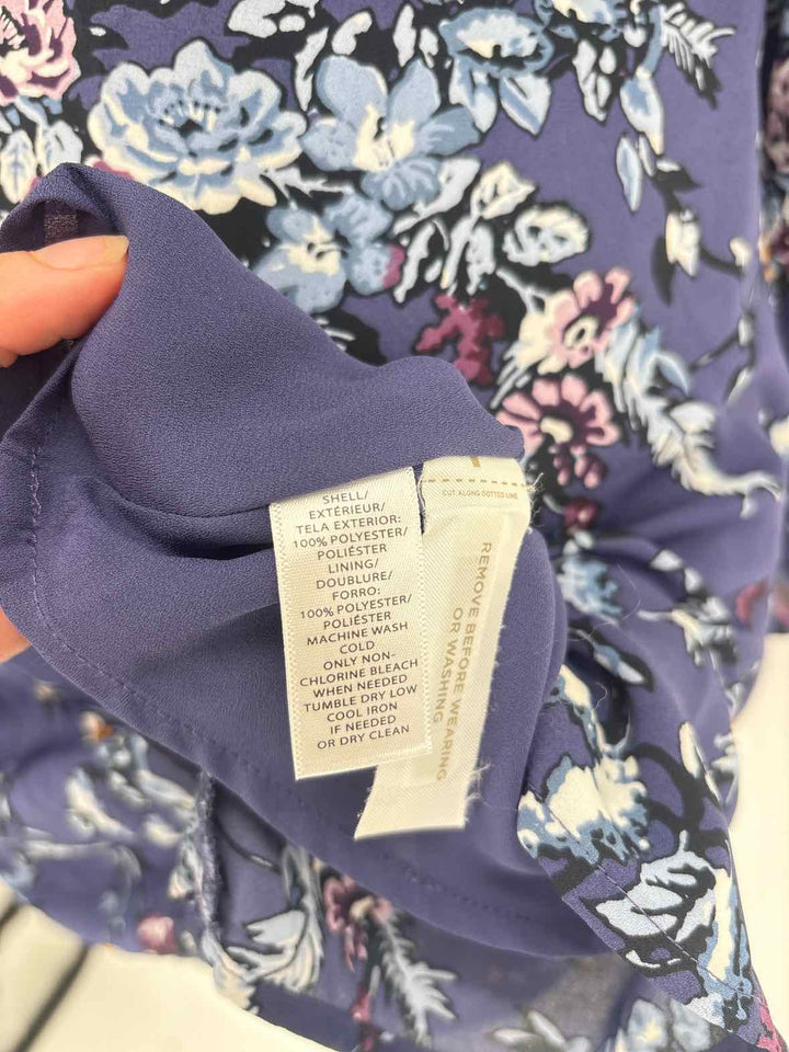 Size 10 LOFT Purple Print Dress