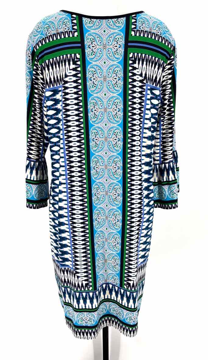 Size XL Chico's Blue Print Dress