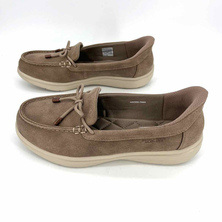 Shoe Size 7.5 Sketchers Tan Faux Leather Loafers