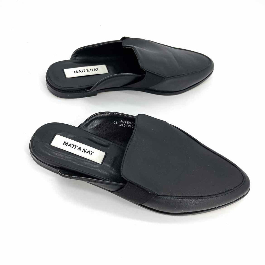 Shoe Size 7 Black Mules