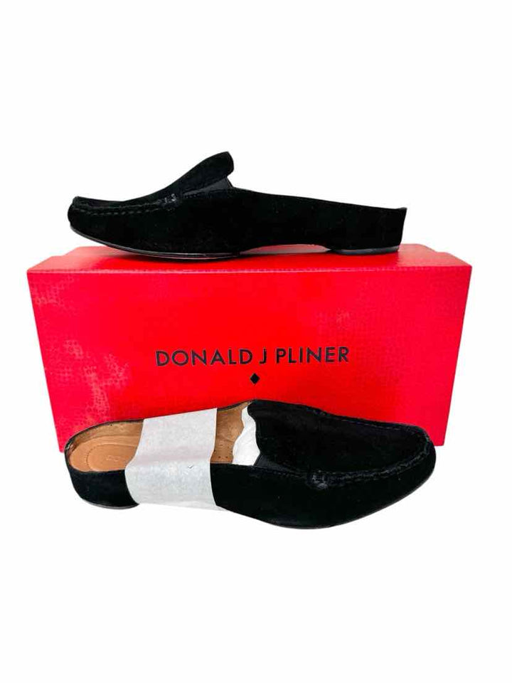 Shoe Size 7 DONALD PLINER Black Suede Flats