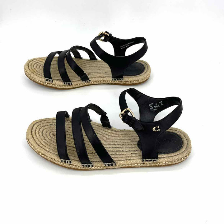 Shoe Size 7 Coach Black Sandals