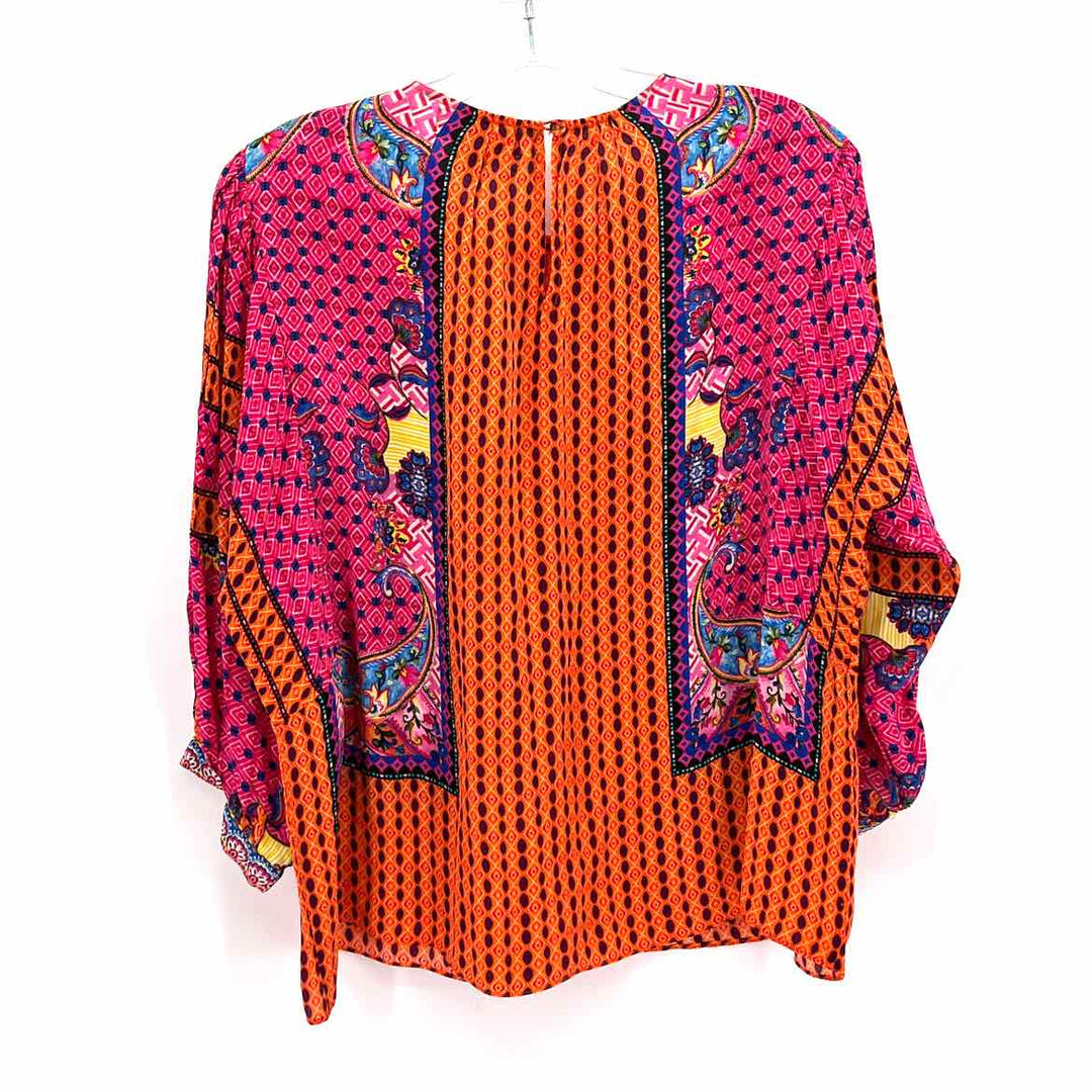 Size S Multi-Color Silk Shirt