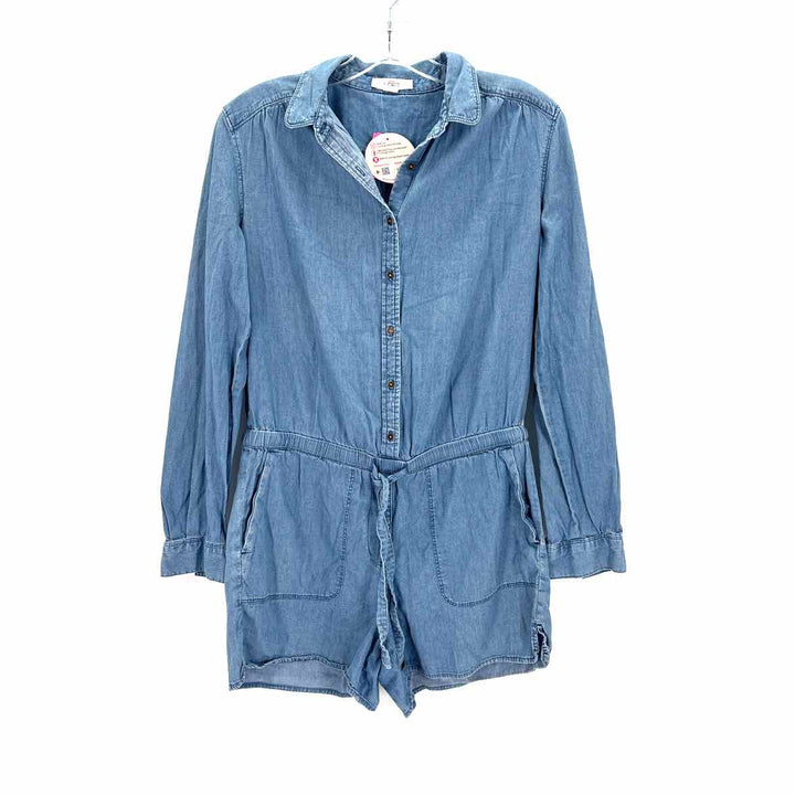 Size S LOFT Blue Chambray Romper