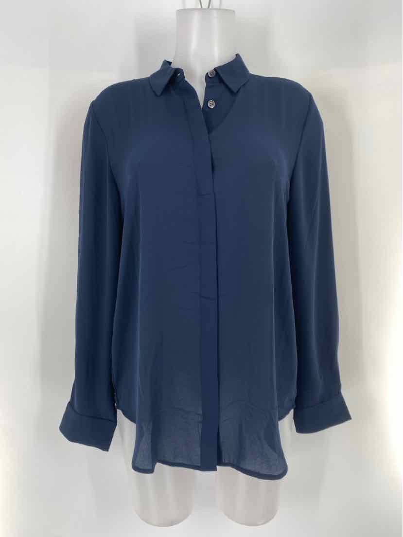 Size M Ann Taylor Navy Shirt
