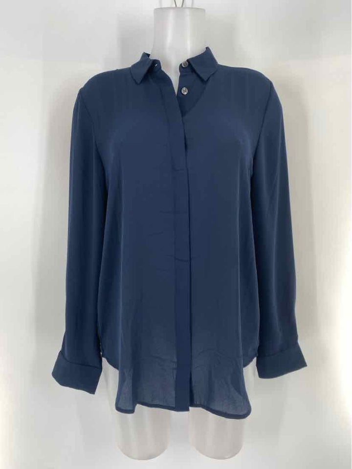 Size M Ann Taylor Navy Shirt