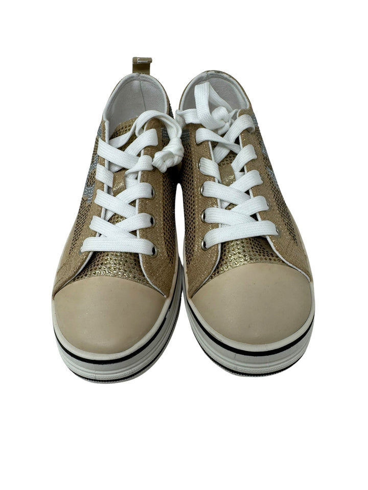 Shoe Size 6 True Religion Gold Sneakers