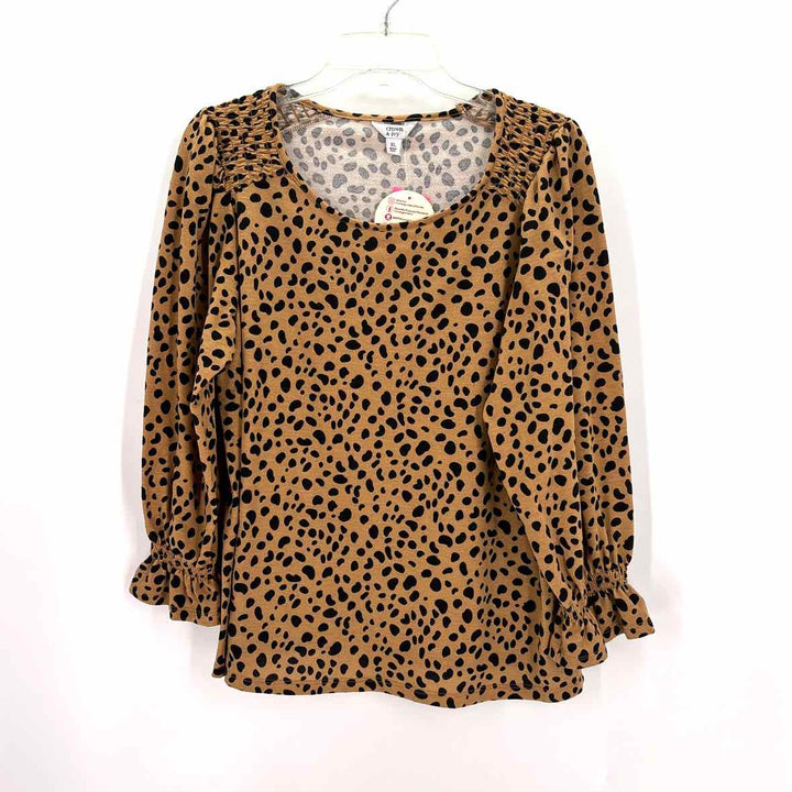 Size XL CROWN & IVY Multi-Color Knit Shirt