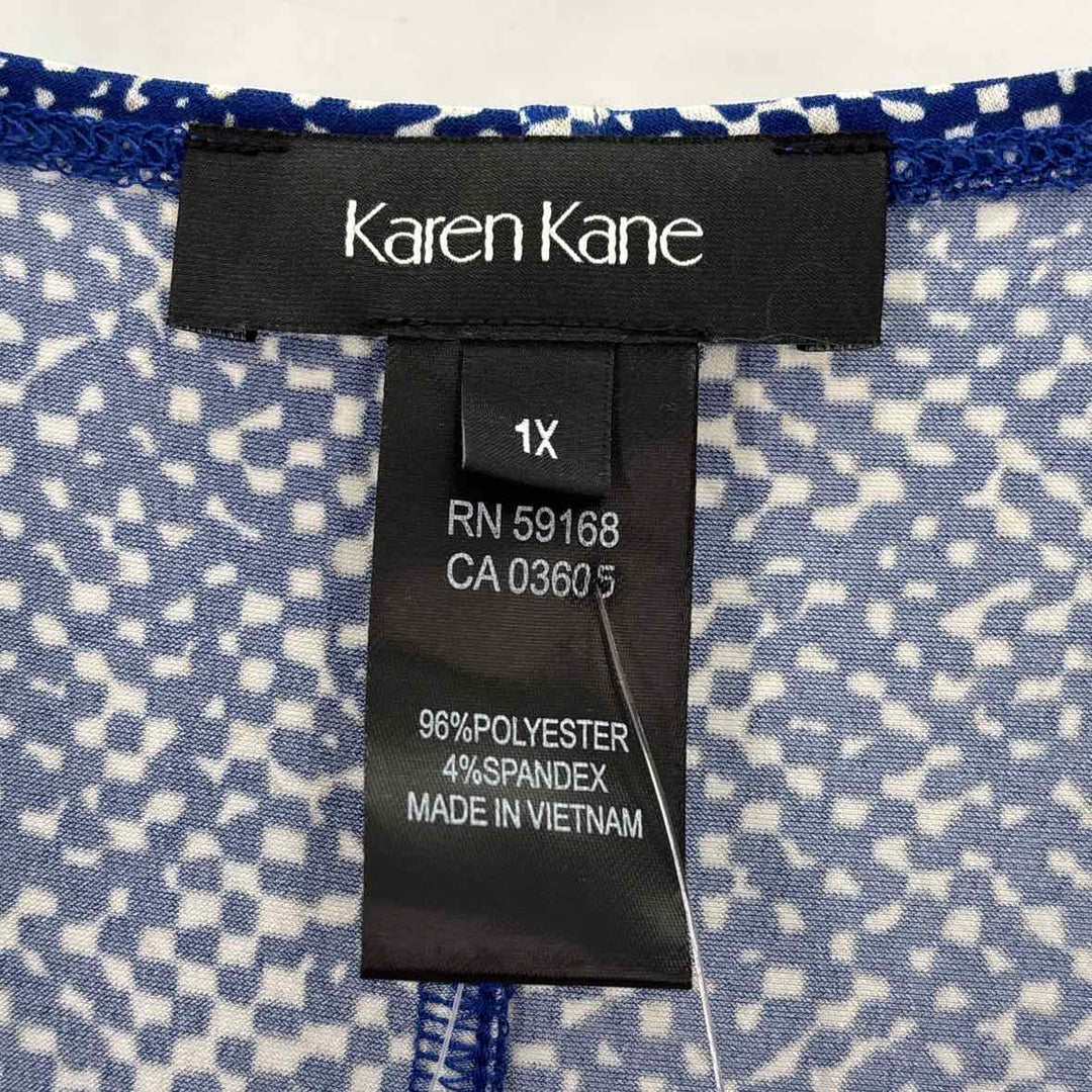 Size 1X KAREN KANE Blue Dress