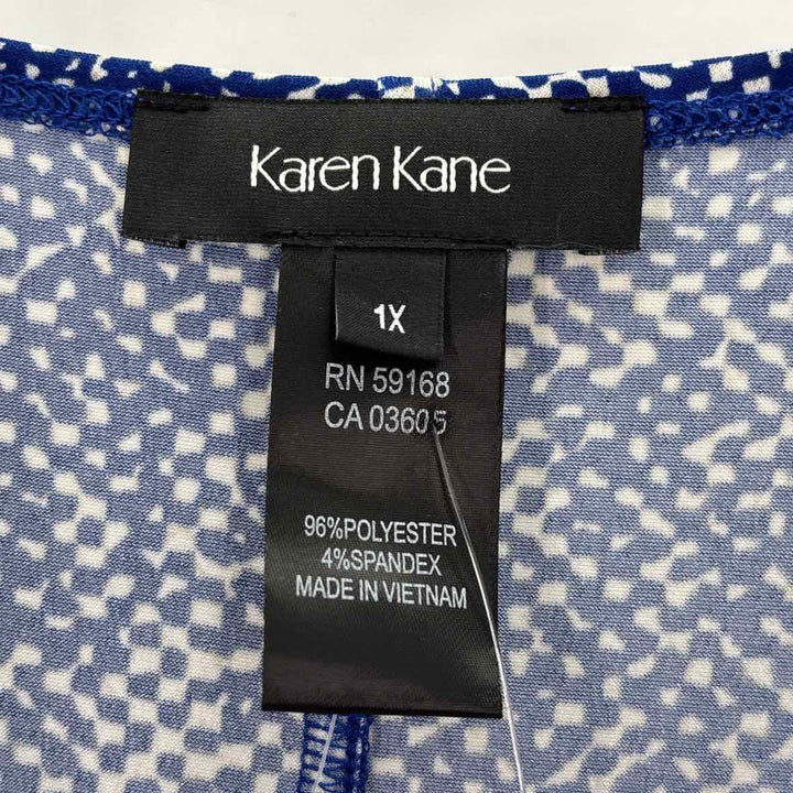 Size 1X KAREN KANE Blue Dress