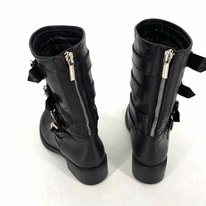 Shoe Size 7.5 Black Leather Boots