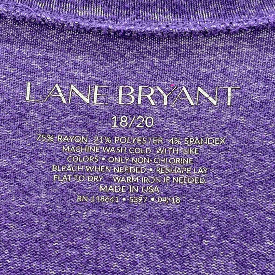 Size 18/20 LANE BRYANT Purple Knit Shirt