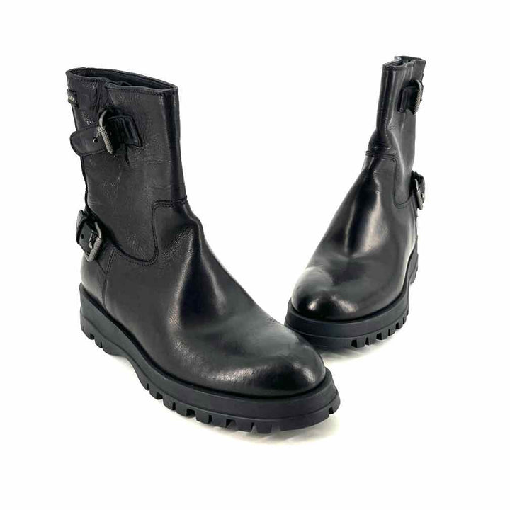 Shoe Size 38.5 PRADA Black Leather Luxury - Boots
