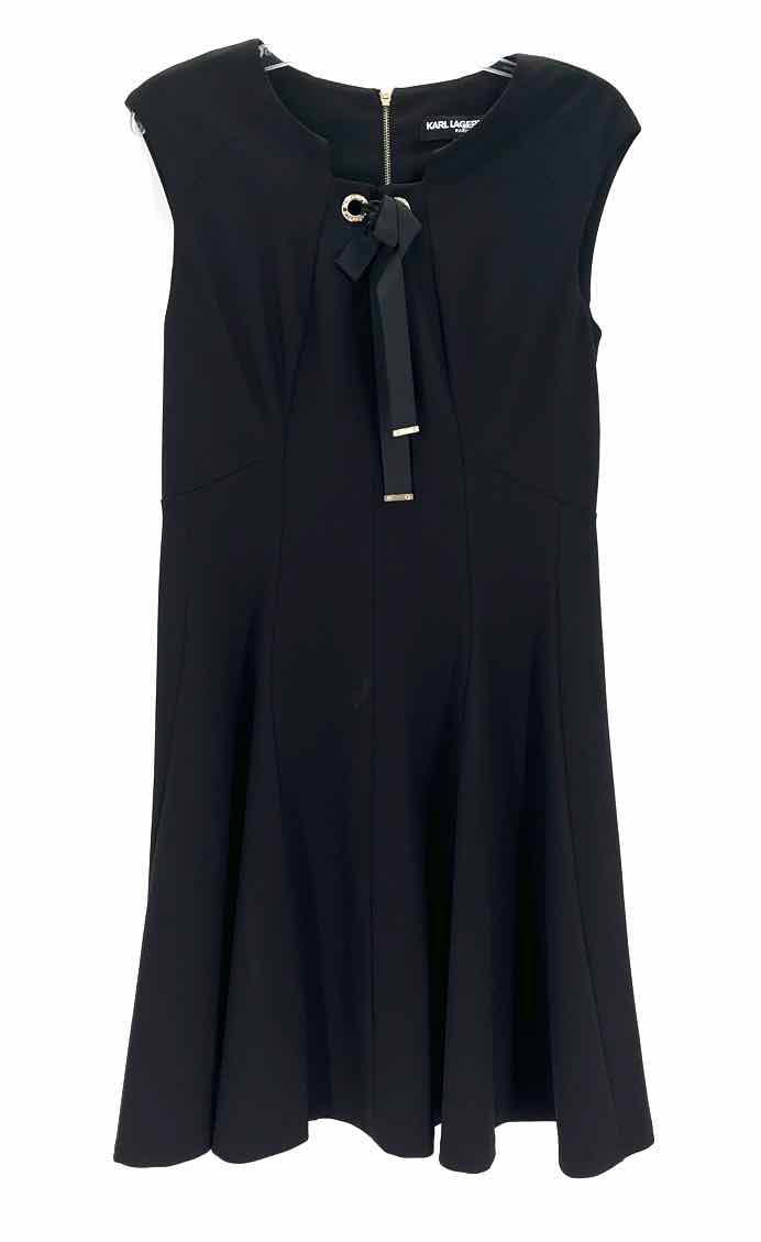 Size 10 KARL LAGERFELD Black Dress