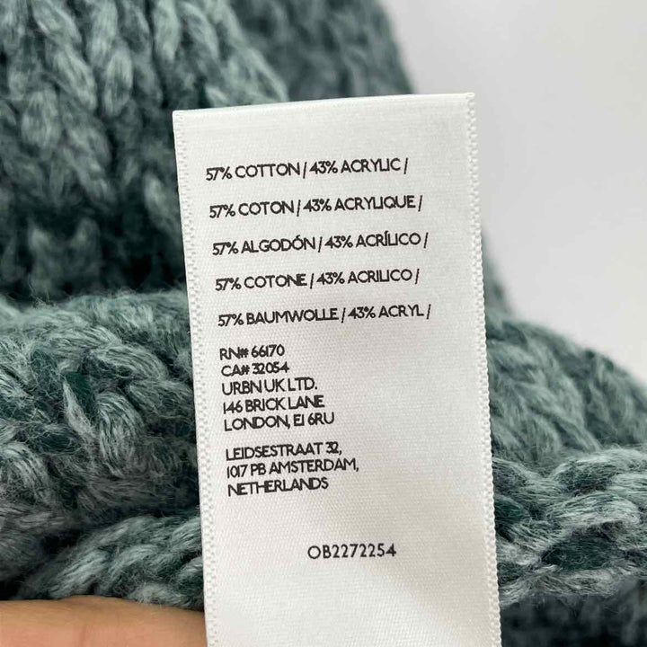 Size M FREE PEOPLE Green Knit Sweater