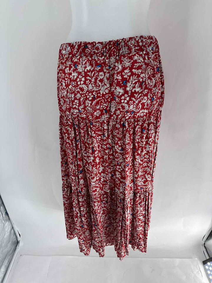 Size M ZARA Red Skirt Suit