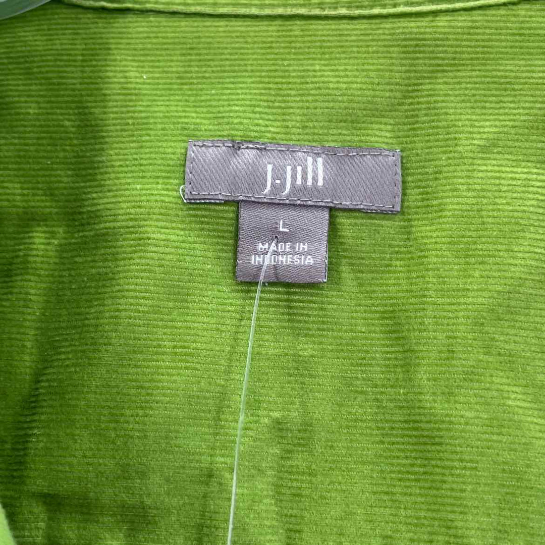 Size L J JILL Green Corduroy Shirt