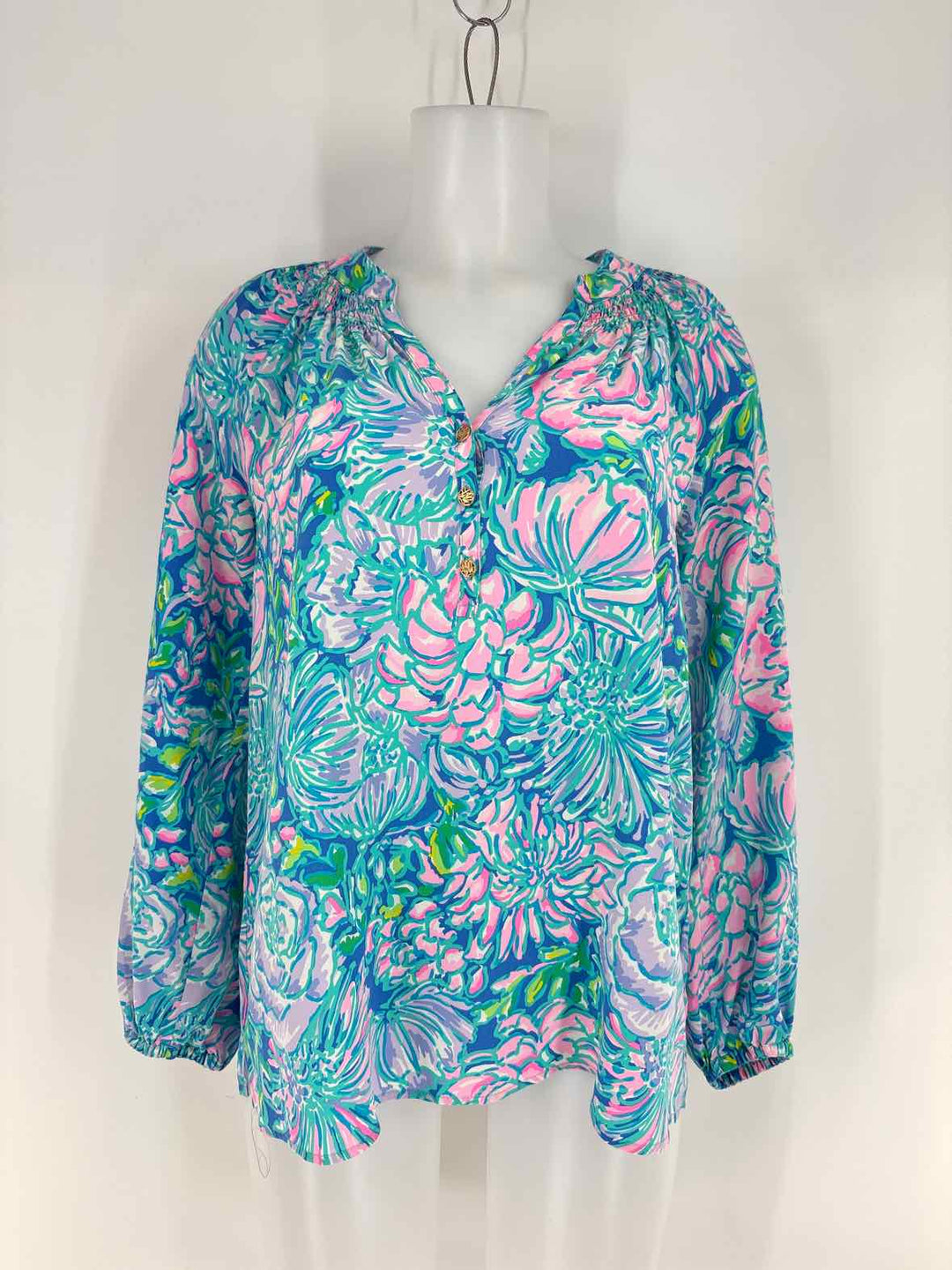 Size M Lilly Pulitzer Blue Print Shirt