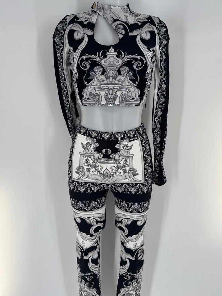 Size 38 Versace Black 2 PC Dress