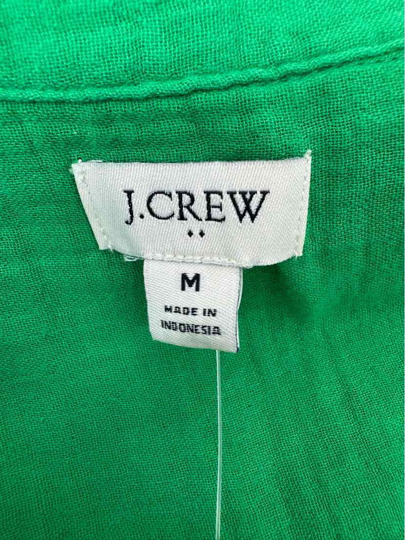Size M J Crew Green Shirt