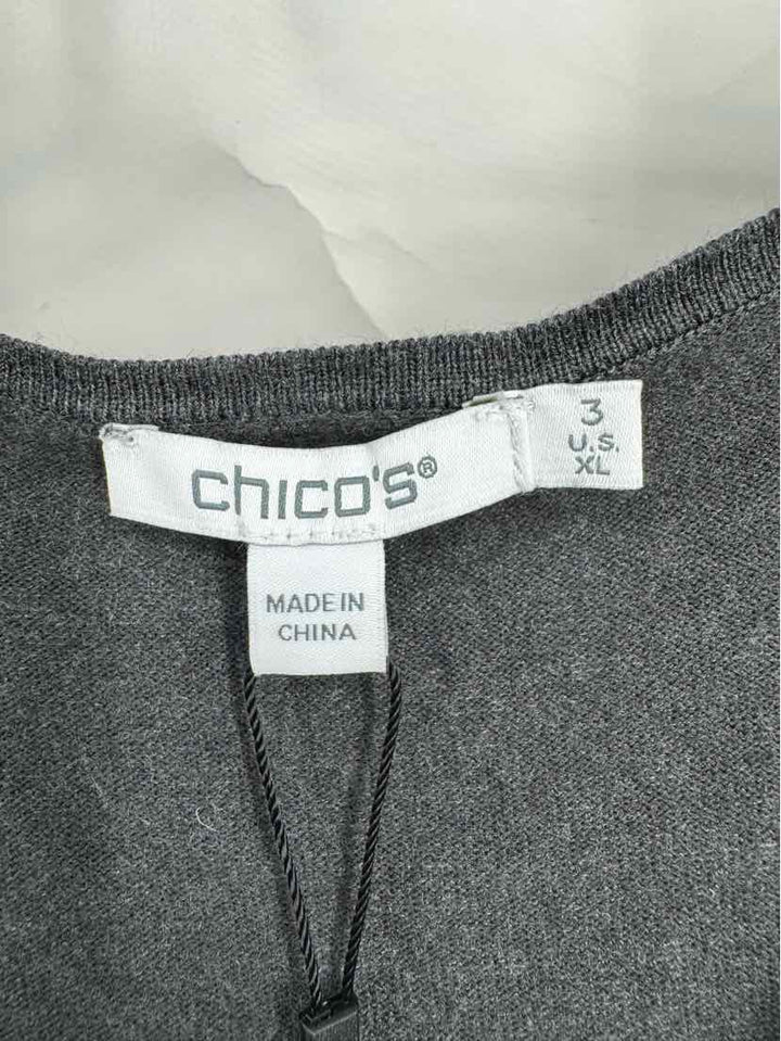 Size XL Chico's Silver Sweater