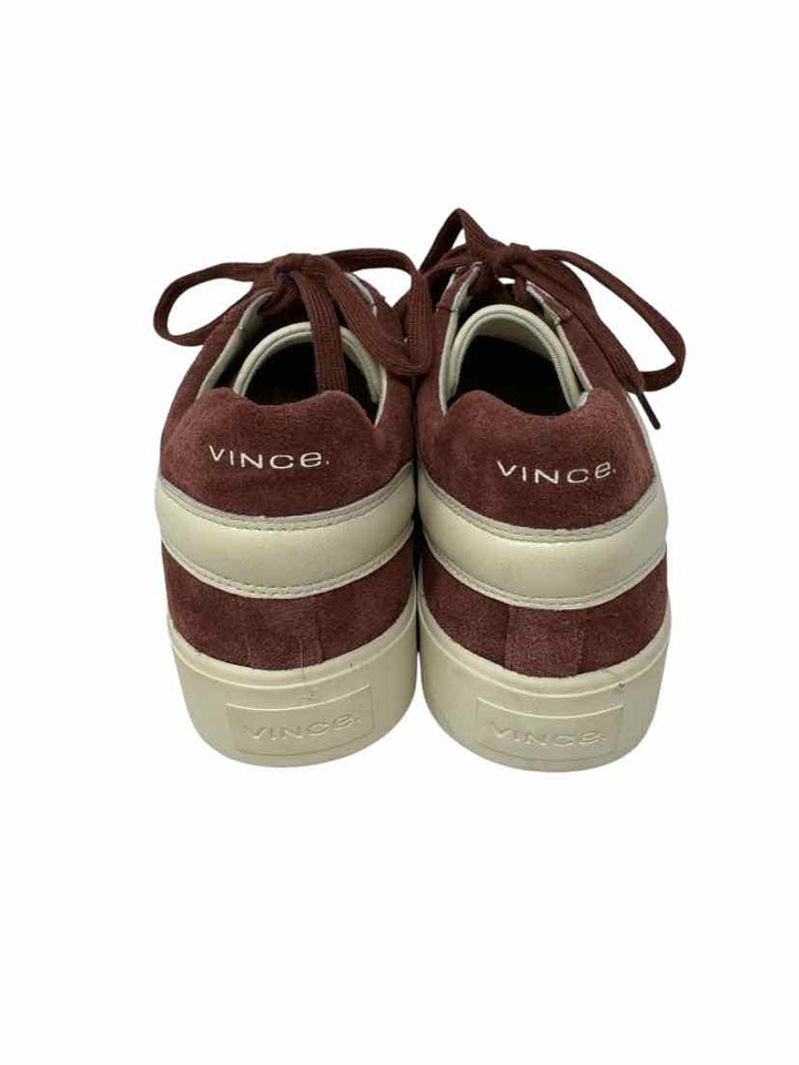 Shoe Size 11 VINCE Burgundy Suede Sneakers