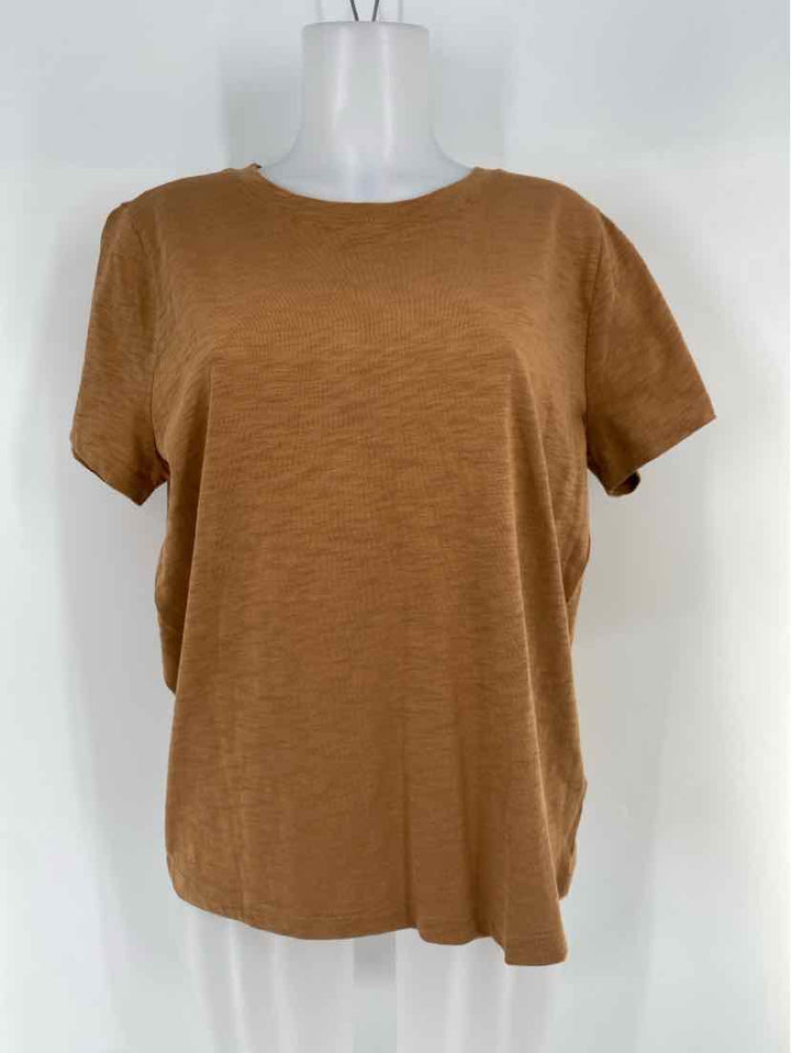 Size L J Crew Tan Cotton Shirt