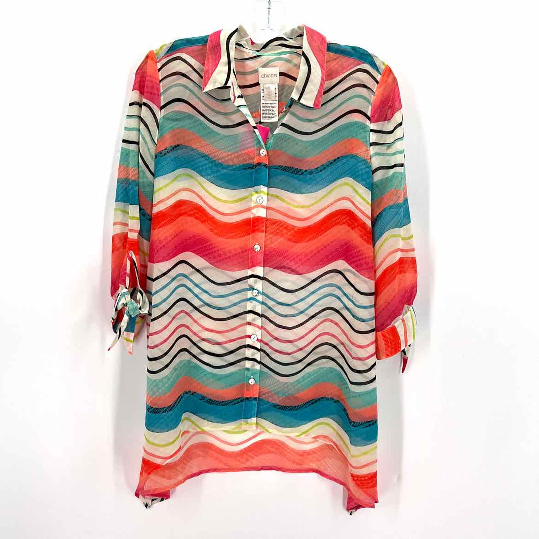 Size S Chico's Multi-Color Shirt