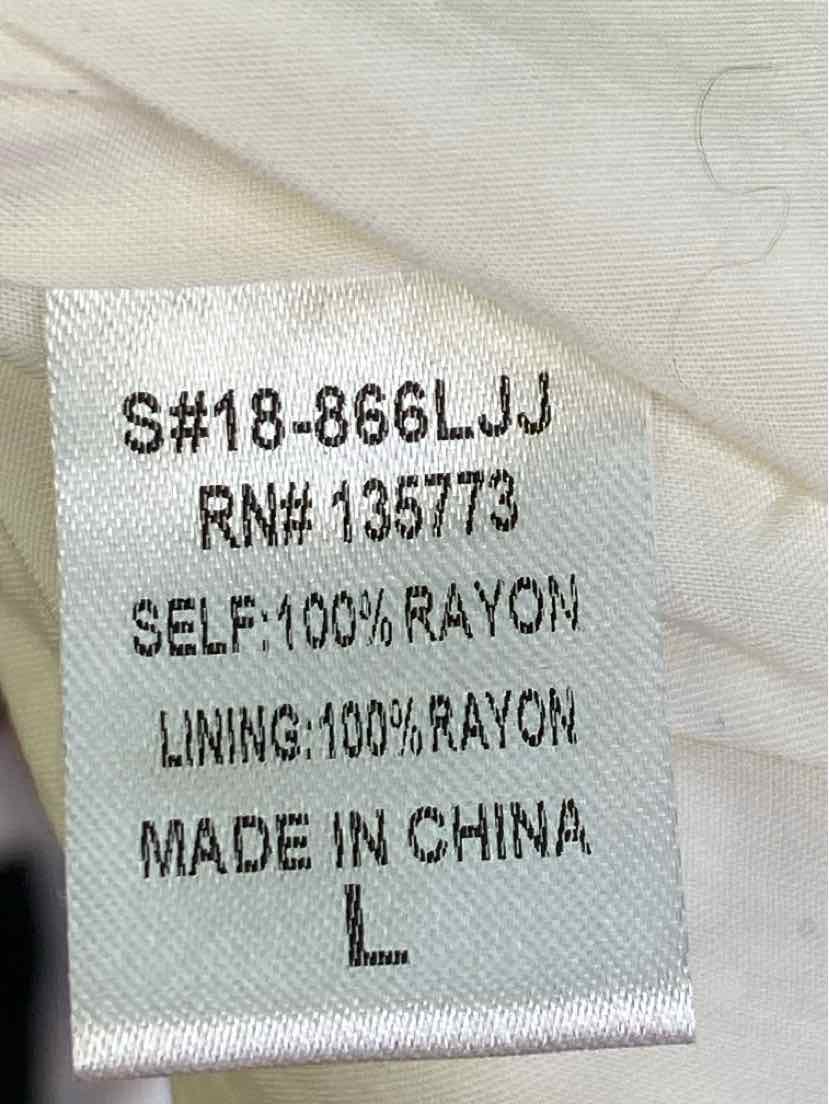 Size L OLIVACEOUS White Dress