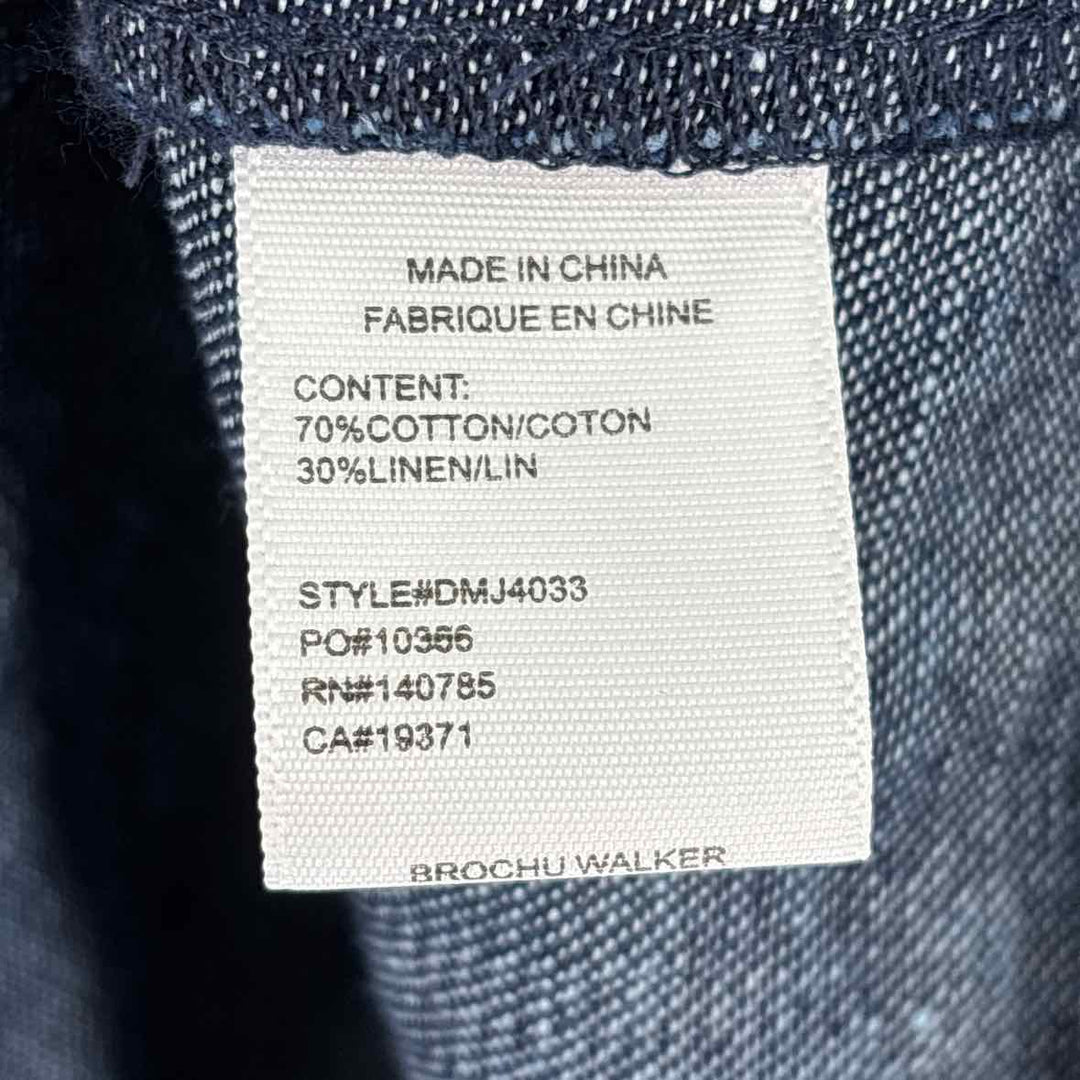 Size L BROCHU WALKER Blue Denim Dress