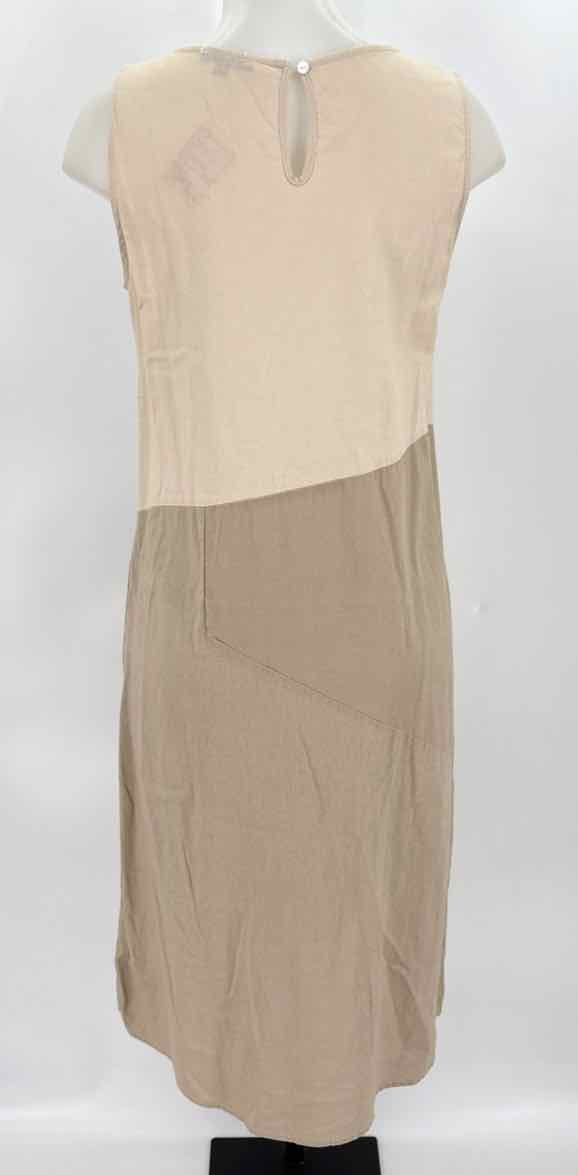 Size M FOR CYNTHIA Multi-Color Linen Dress
