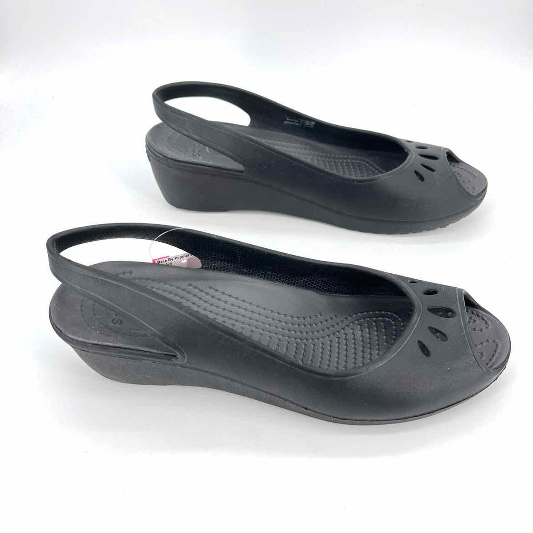 Shoe Size 11 Crocs Black Flats