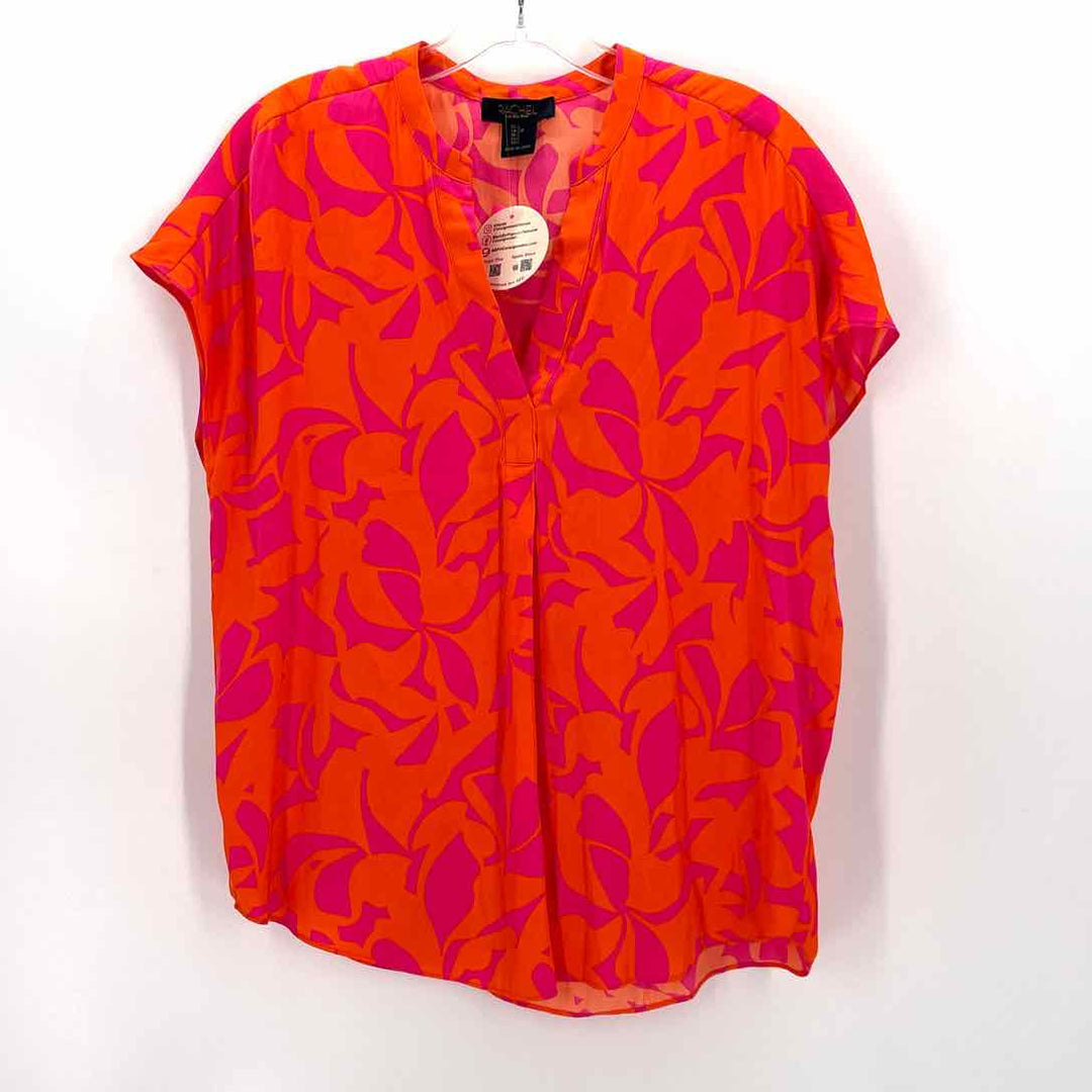 Size S RACHEL ROY ORANGE PRINT Shirt