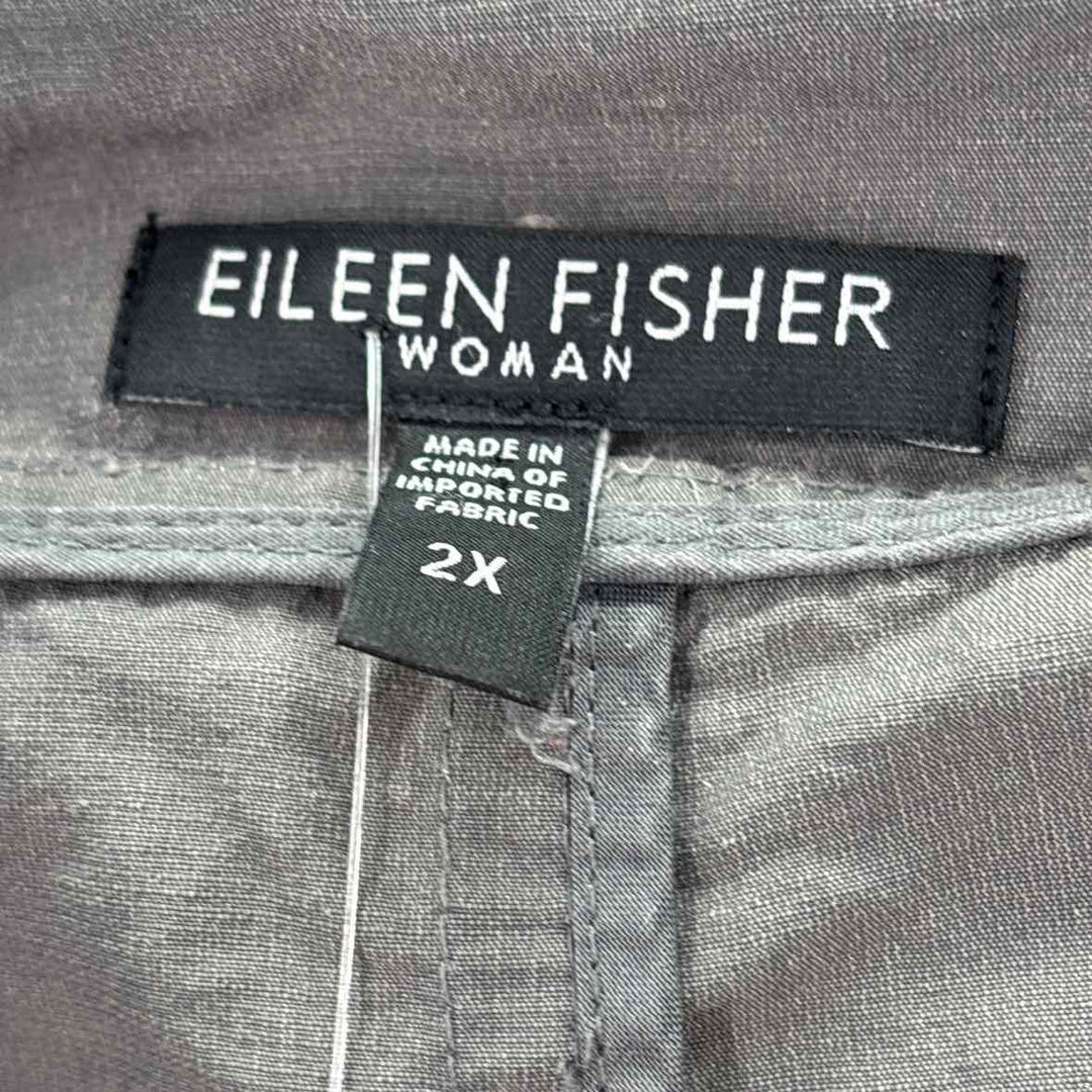 Size 2X Eileen Fisher Gray Jacket