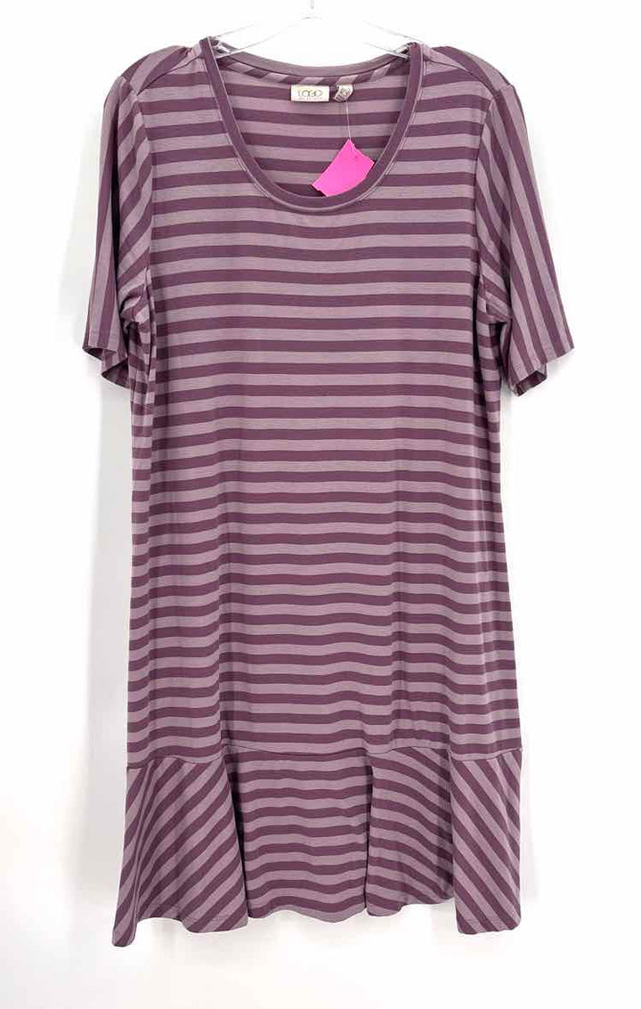 Size L LOGO Purple Dress