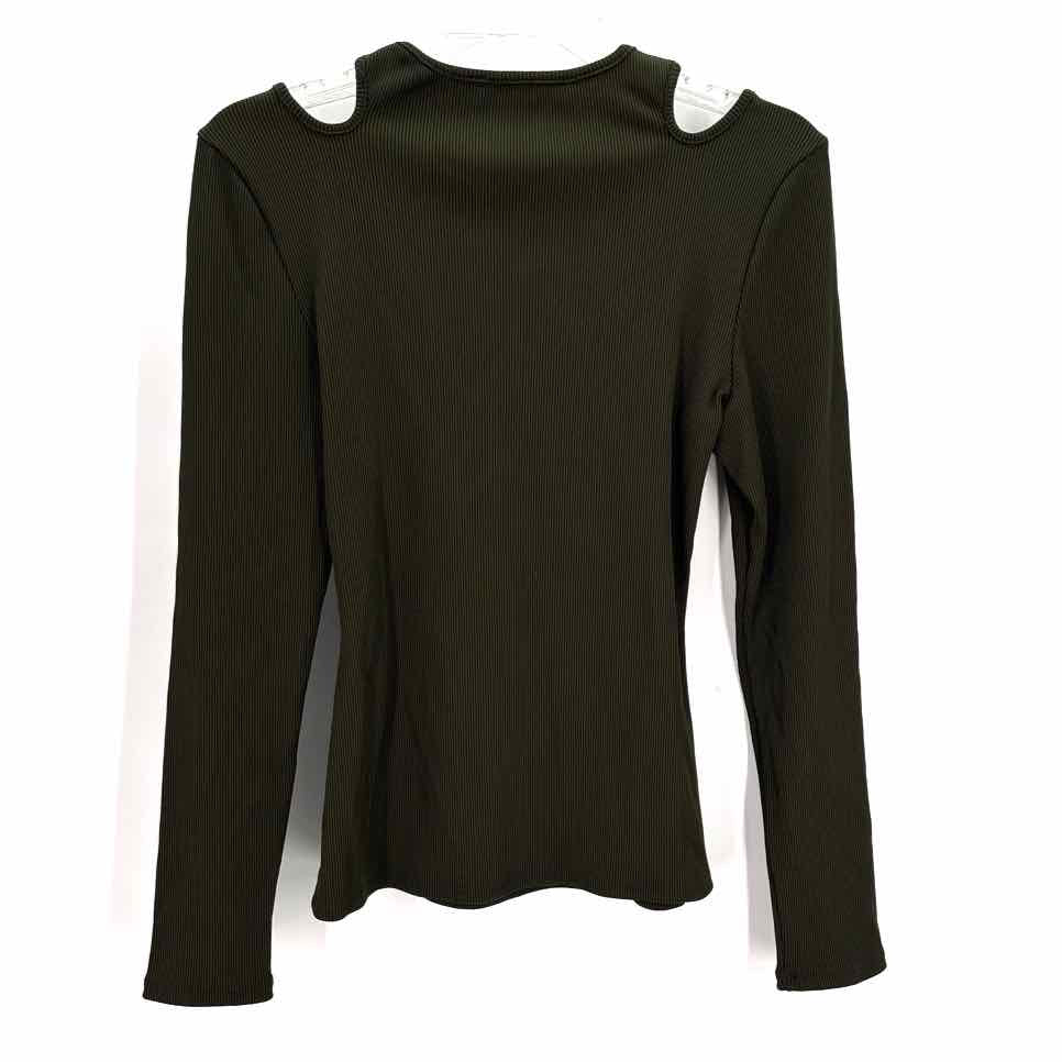 Size M White House Black Market Forest Green Shirt