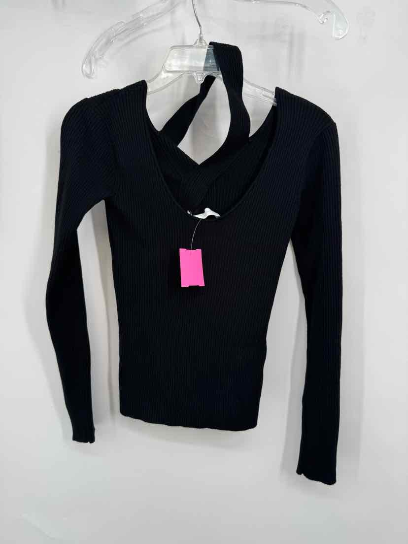 Size M JONATHAN SIMKHAI Black Knit Sweater