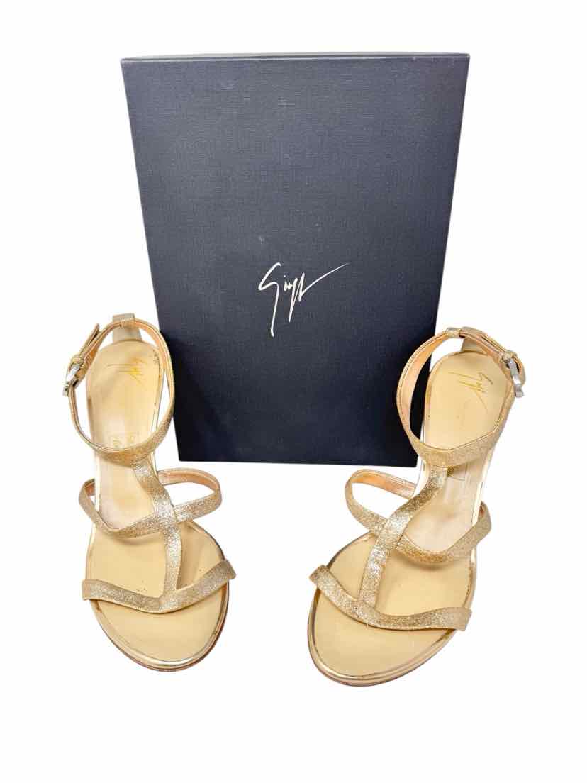 Shoe Size 39.5 GIUSEPPE ZANOTTI Rose Gold Luxury - Pumps