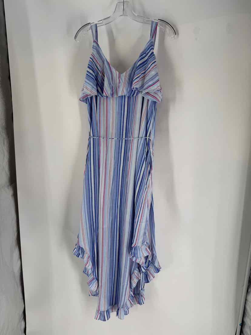 Size M TOMMY BAHAMA Blue Print Dress