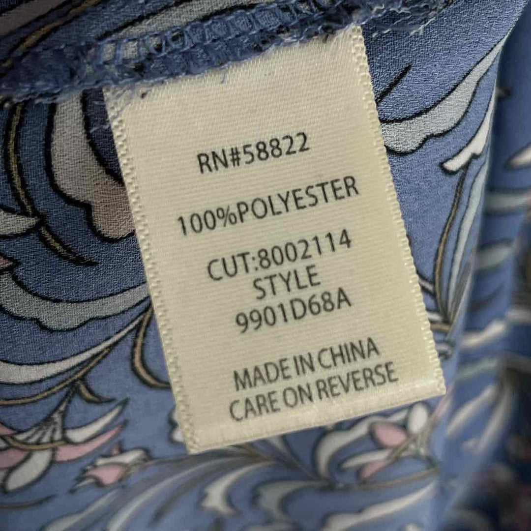 Size M MAX STUDIO Blue Print Dress