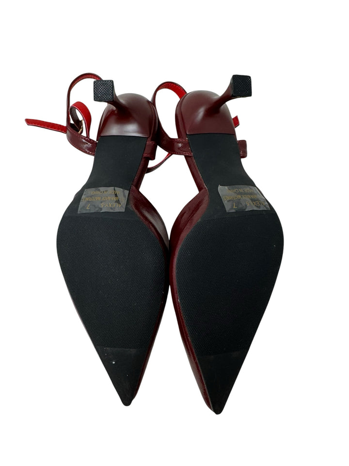 Shoe Size 7 Wine Pumps