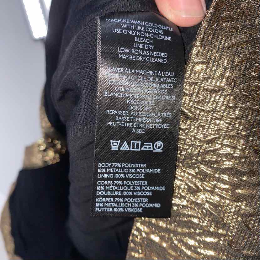 Size XL Anthropologie Gold Dress