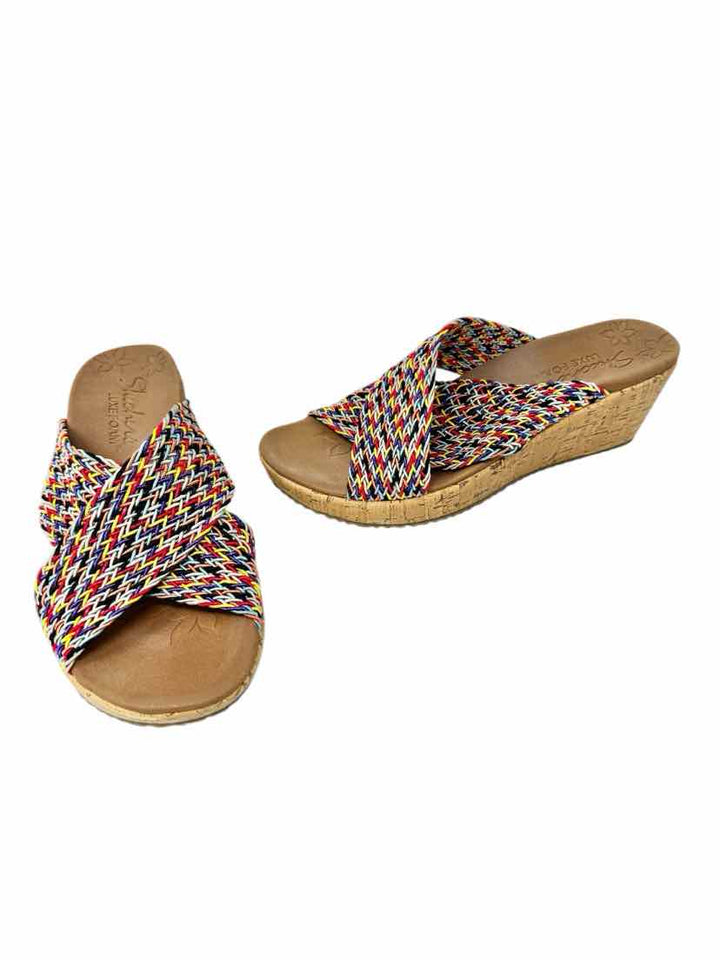 Shoe Size 6.5 Sketchers Multi-Color Sandals