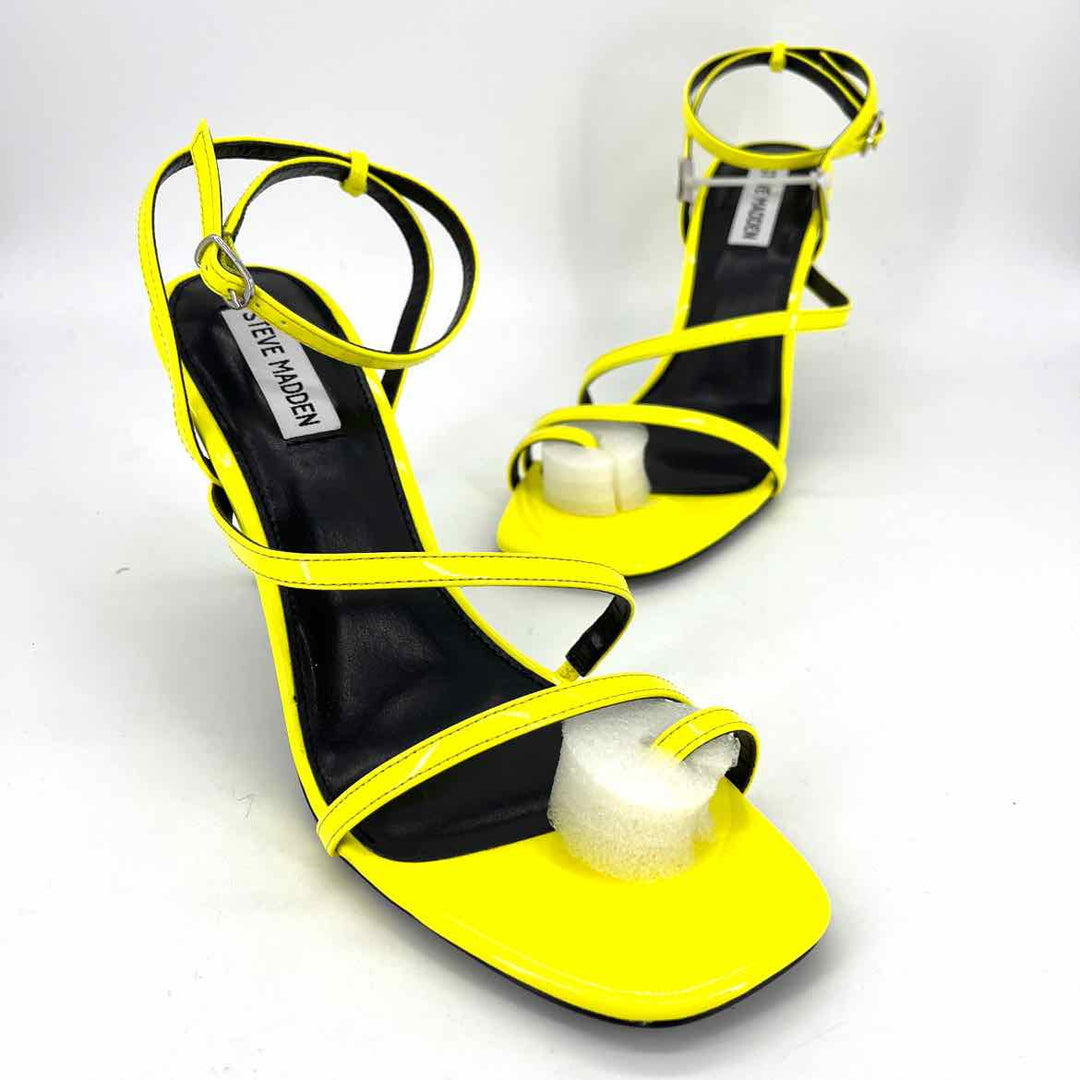 Shoe Size 10 Steve Madden Yellow PATENT Heels