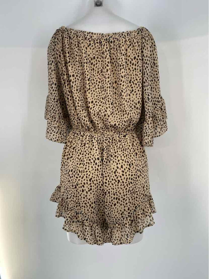 Size M EE:SOME Brown Print Dress