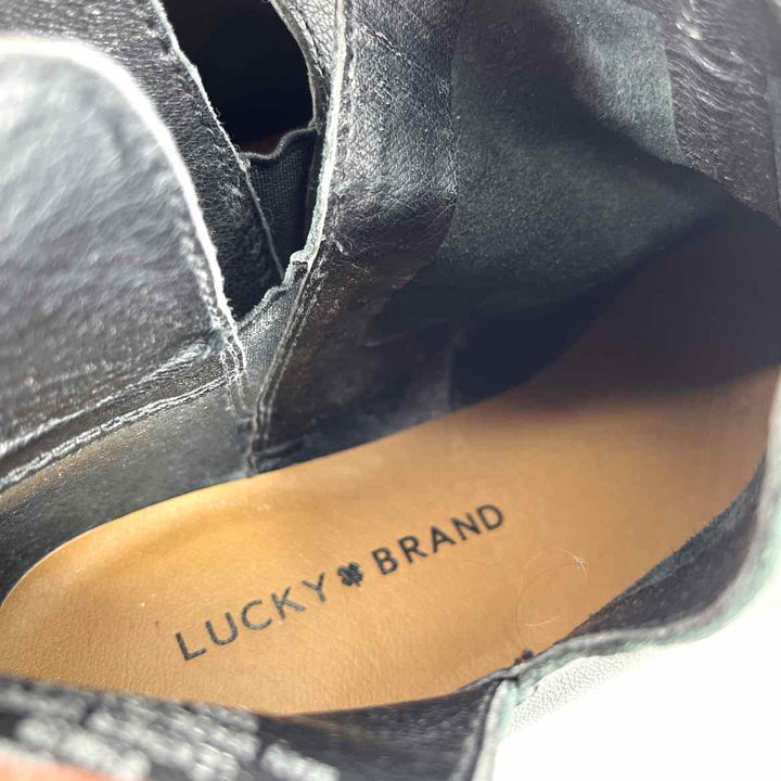 Shoe Size 8.5 LUCKY Black Leather Boots